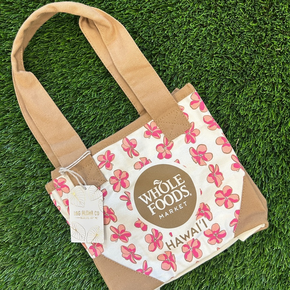 Whole Foods Hawaii Plumeria Flower Tote